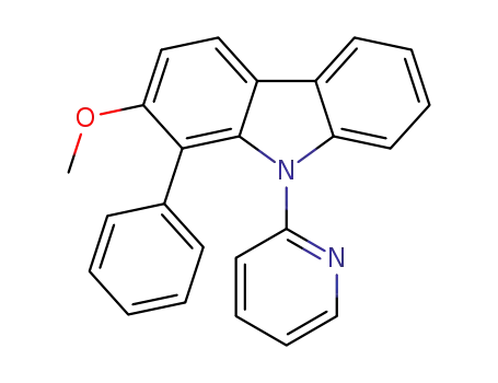 Molecular Structure of 1416353-63-3 (2-methoxy-1-phenyl-9-(pyridin-2-yl)-9H-carbazole)