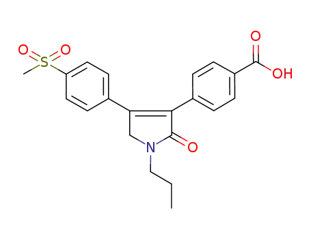 3-(4'-carboxy-phenyl)-4-(4'-methylsulfonyl-phenyl)-1-propyl-3-pyrrolin-2-one