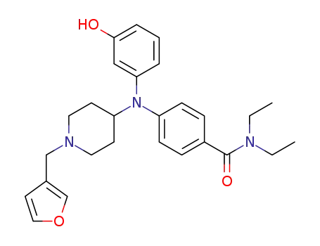 N,N-diethyl-4-[[1-(3-furanylmethyl)-4-piperidinyl](3-hydroxyphenyl)amino]-benzamide