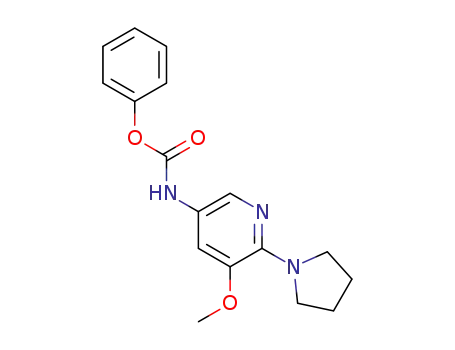 phenyl 5-methoxy-6-(pyrrolidin-1-yl)pyridin-3-ylcarbamate