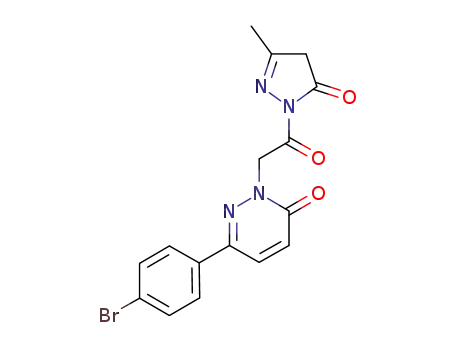 6-(4-bromophenyl)-2-(3-methylpyrazole-Δ2-ene-5-one-1-yl)carbonyl methyl-3(2H)-2,3-dihydropyridazin-3-one