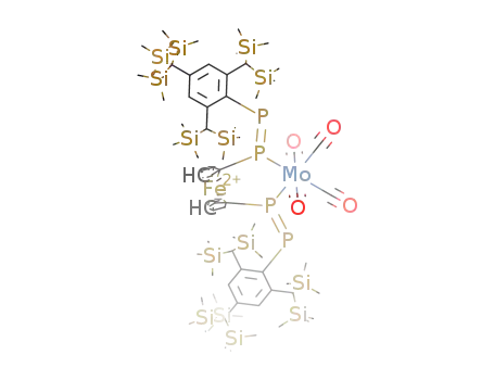 [Mo(CO)4((Z,Z)-((2,6-bis(bis(trimethylsilyl)methyl)-4-(tris(trimethylsilyl)methyl)phenyl)P=PC<sub>5</sub>H<sub>4</sub>)2Fe)]