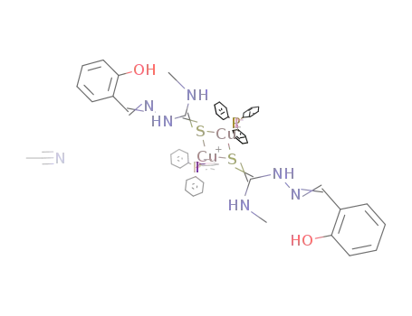 [Cu2I2(μ-S-salicylaldehyde N-methyl thiosemicarbazone)2(triphenylphosphine)2]*CH3CN