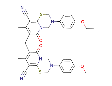bis{9-cyano-3-(4-ethoxyphenyl)-8-methyl-6-oxo-3,4-dihydro-2H,6H-pyrido[2,1-b][1,3,5]thiadiazin-7-yl}methane