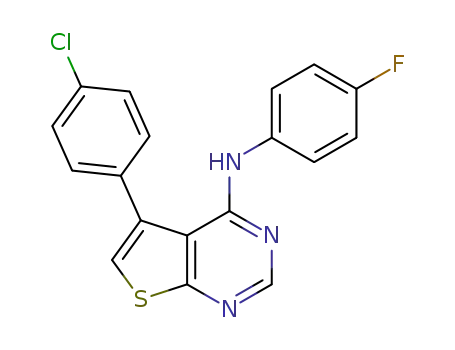 5-(4-chlorophenyl)-N-(4-fluorophenyl)thieno[2,3-d]pyrimidin-4-amine