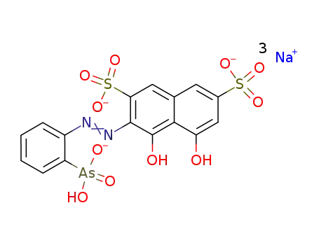 Molecular Structure of 66019-20-3 (ARSENAZO I TRISODIUM SALT)