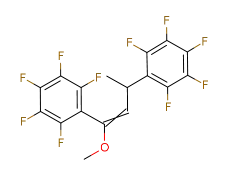 (OCH<sub>3</sub>)C(C<sub>6</sub>F<sub>5</sub>)CHCH(C<sub>6</sub>F<sub>5</sub>)CH<sub>3</sub>