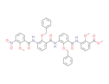 methyl 3-(2-benzyloxy-3-(2-benzyloxy-3-(2-methoxy-3-nitrobenzamido)benzamido)benzamido)-2-methoxybenzoate