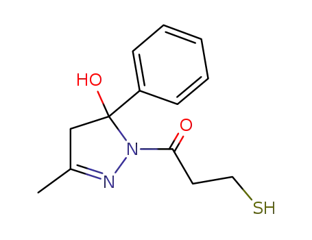 1-(5-hydroxy-3-methyl-5-phenyl-4,5-dihydro-1H-pyrazol-1-yl)-3-sulfanylpropane-1-one