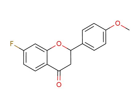 4H-1-Benzopyran-4-one, 7-fluoro-2,3-dihydro-2-(4-methoxyphenyl)-