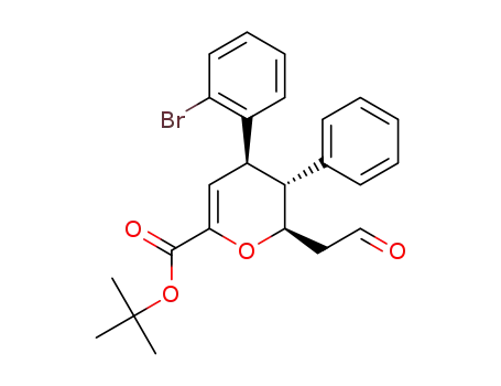 (2R,3R,4S)-tert-butyl 4-(2-bromophenyl)-2-(2-oxoethyl)-3-phenyl-3,4-dihydro-2H-pyran-6-carboxylate