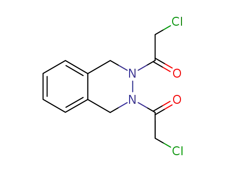 Molecular Structure of 80271-33-6 (Phthalazine, 2,3-bis(chloroacetyl)-1,2,3,4-tetrahydro-)