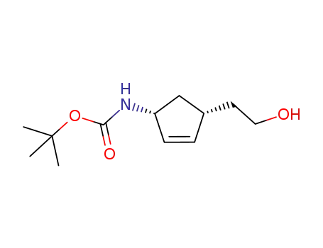 tert-butyl (1R,4R)-4-(2-hydroxyethyl)cyclopent-2-enylcarbamate