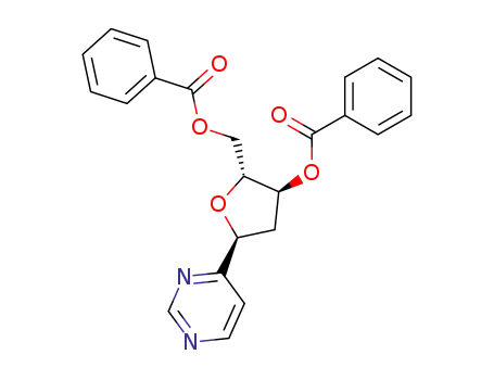 4-(3',5'-di-O-benzoyl-2'-deoxy-α-D-ribofuranosyl)pyrimidine