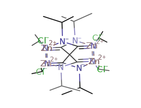 Molecular Structure of 1225383-03-8 ([(C(C(NiPr)2))(ZnCl)4])