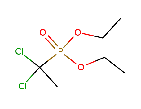 Molecular Structure of 51346-81-7 (Phosphonic acid, (1,1-dichloroethyl)-, diethyl ester)