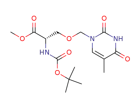 (S)-2-tert-Butoxycarbonylamino-3-(5-methyl-2,4-dioxo-3,4-dihydro-2H-pyrimidin-1-ylmethoxy)-propionic acid methyl ester