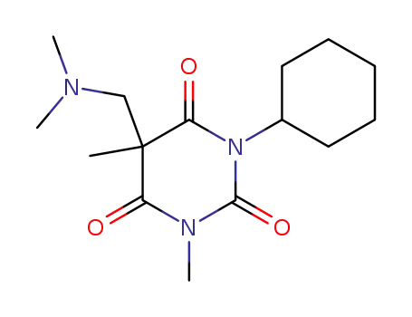 2,4,6(1H,3H,5H)-Pyrimidinetrione,
1-cyclohexyl-5-[(dimethylamino)methyl]-3,5-dimethyl-