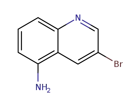 Molecular Structure of 116632-57-6 (3-Bromoquinolin-5-amine)
