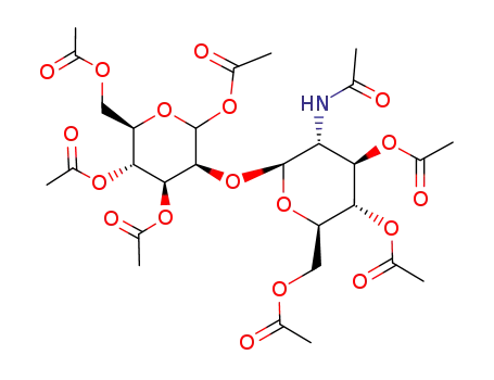 O-(2-Acetamido-3,4,6-tri-O-acetyl-2-desoxy-β-D-glucopyranosyl)-(1->2)-1,3,4,6-tetra-O-acetyl-D-mannopyranose