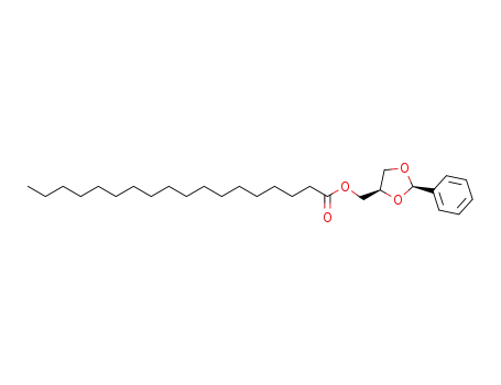 Molecular Structure of 56599-43-0 (Stearic acid (2-phenyl-1,3-dioxolan-4-yl)methyl ester)