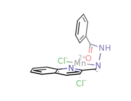 [Mn(quinoline-2-carbaldehyde benzoyl hydrazone)Cl<sub>2</sub>]