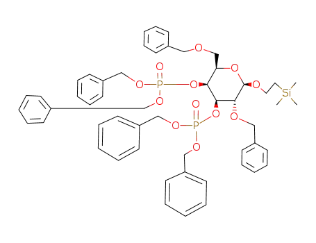 2-(trimethylsilyl)ethyl 2,6-di-O-benzyl-β-D-galactopyranoside 3,4-bis(dibenzyl phosphate)