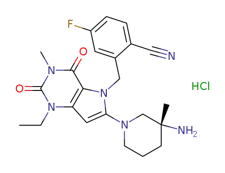 C<sub>23</sub>H<sub>27</sub>FN<sub>6</sub>O<sub>2</sub>*ClH