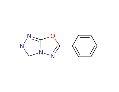 Molecular Structure of 84587-17-7 (1,2,4-Triazolo[3,4-b][1,3,4]oxadiazole,
2,3-dihydro-2-methyl-6-(4-methylphenyl)-)