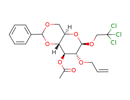 2,2,2-trichloroethyl 3-O-acetyl-2-O-allyl-4,6-O-benzylidene-β-D-glucopyranoside