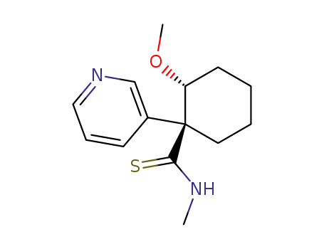 (1S,2R)-2-Methoxy-1-pyridin-3-yl-cyclohexanecarbothioic acid methylamide