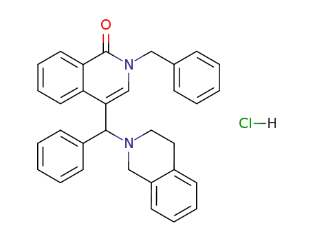 2-Benzyl-4-(α-1,2,3,4-tetrahydroisochinolinyl-2)-benzyl-isocarbostyril Hydrochlorid