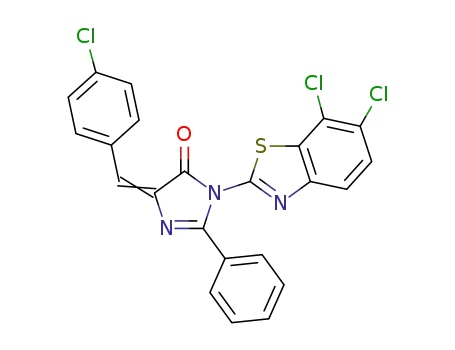 Molecular Structure of 1252042-95-7 (C<sub>23</sub>H<sub>12</sub>Cl<sub>3</sub>N<sub>3</sub>OS)