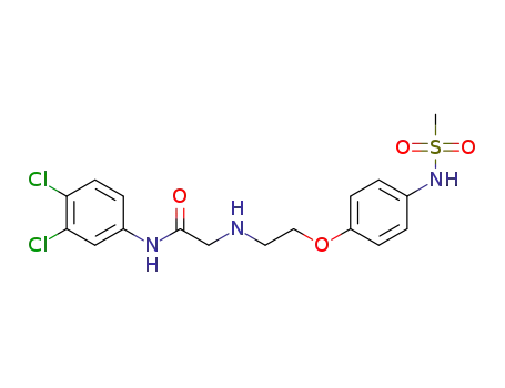 N-(3,4-dichlorophenyl)-2-(2-(4-(methylsulfonamido)-phenoxy)ethylamino) acetamide