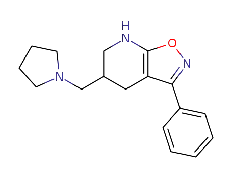 Isoxazolo[5,4-b]pyridine,
4,5,6,7-tetrahydro-3-phenyl-5-(1-pyrrolidinylmethyl)-