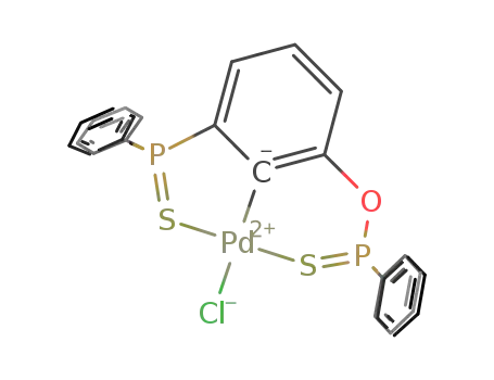 (2-[(diphenylthiophosphoryl)oxy]-6-(diphenylthiophosphoryl)phenyl)-palladium chloride
