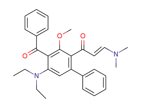 3-Benzoyl-4-diethylamino-2-methoxy-1-(3-dimethylamino-acryloyl)-6-phenyl-benzol