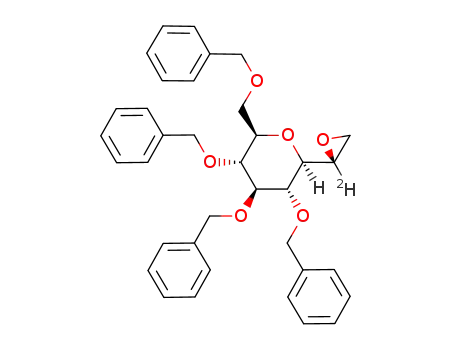 ethylene oxide 1,2:3,7-dianhydro-4,5,6,8-tetra-O-benzyl-2-deuterio-D-erythro-L-galacto-octitol