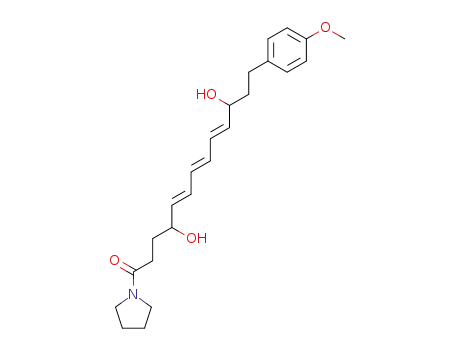 (5E,7E,9E)-4,11-dihydroxy-13-(4-methoxyphenyl)-1-pyrrolidin-1-yltrideca-5,7,9-trien-1-one