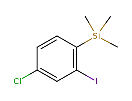 Molecular Structure of 1265682-47-0 (4-chloro-2-iodo-1-trimethylsilylbenzene)