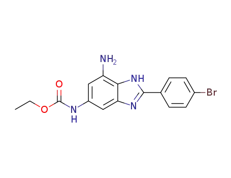 7-amino-2-(4-bromophenyl)-5-ethoxycarbonylamino-1H-benzo[d]imidazole