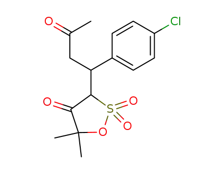 <1-(4-Chlorphenyl)-3-oxo-butyl>-5,5-dimethyl-1,2-oxathiolan-4-on-2,2-dioxid