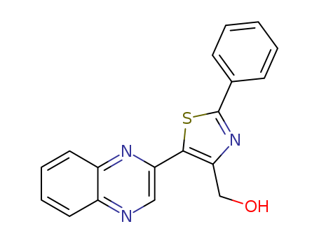 4-Thiazolemethanol,2-phenyl-5-(2-quinoxalinyl)- cas  80269-34-7