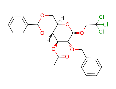 2,2,2-trichloroethyl 3-O-acetyl-2-O-benzyl-4,6-O-benzylidene-β-D-glucopyranoside