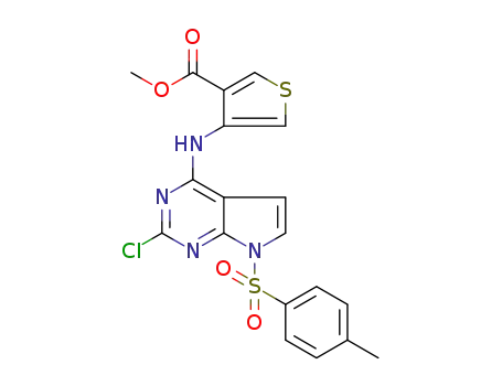 C<sub>19</sub>H<sub>15</sub>ClN<sub>4</sub>O<sub>4</sub>S<sub>2</sub>