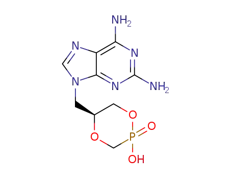 9-{[(5S)-2-hydroxy-2-oxido-1,4,2-dioxaphosphinan-5-yl]-methyl}-2,6-diaminopurine