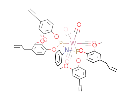 cis-[W(CO)4(N,N-bis(bis(2-methoxy-4-allyl-phenyloxy)phosphino)aniline)