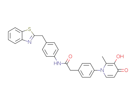 N-(4-(benzo[d]thiazol-2-ylmethyl)phenyl)-2-(4-(3-hydroxy-2-methyl-4-oxopyridin-1(4H)-yl)phenyl)acetamide