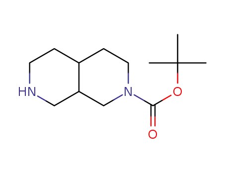 Molecular Structure of 885270-18-8 (Tert-butyl octahydro-2,7-naphthyridine-2(1H)-carboxylate)
