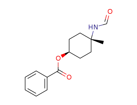 Molecular Structure of 1443999-14-1 (trans-4-(formylamino)-4-methylcyclohexyl benzoate)